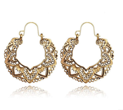 Boho Lotus Earrings