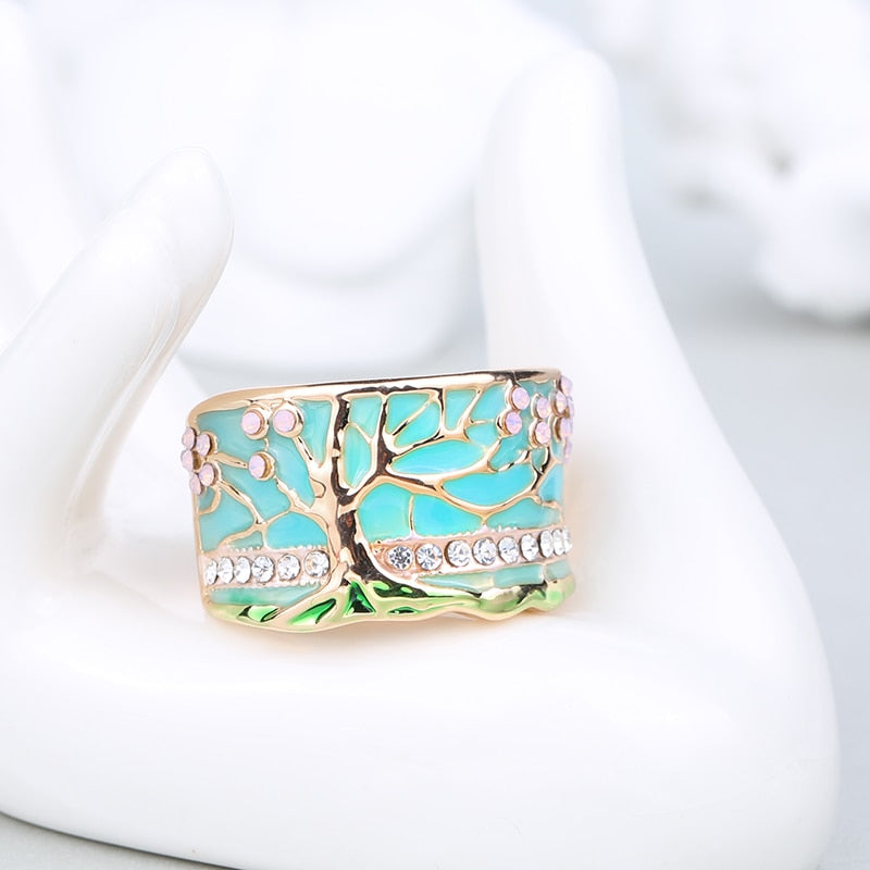 Tree of Life Opal Ring